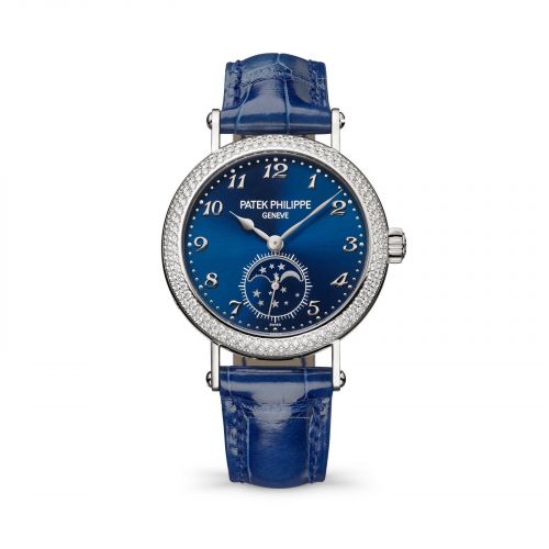 Patek Philippe Moonphase 7121 White Gold - Diamond Blue