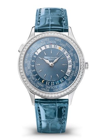 Patek Philippe World Time 7130 White Gold Blue - Hong Kong