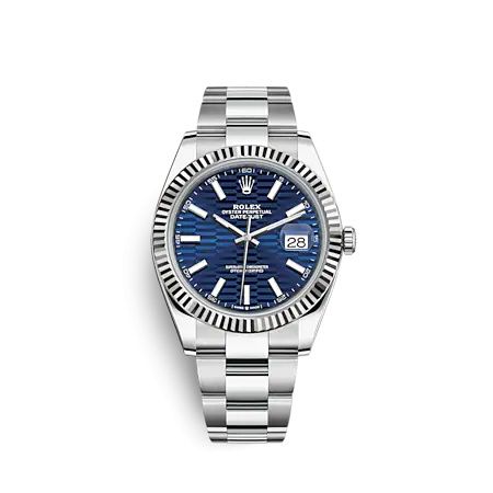 Rolex Datejust 41 Stainless Steel - Fluted Blue - Fluted Oyster