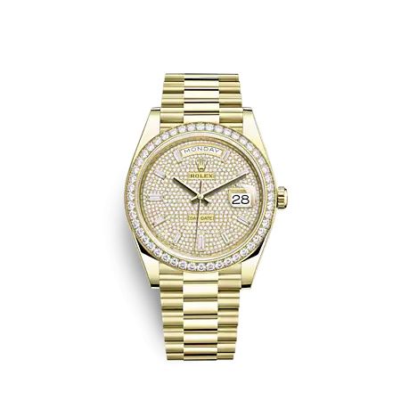 Rolex Day-Date 40 Yellow Gold - Diamond Paved