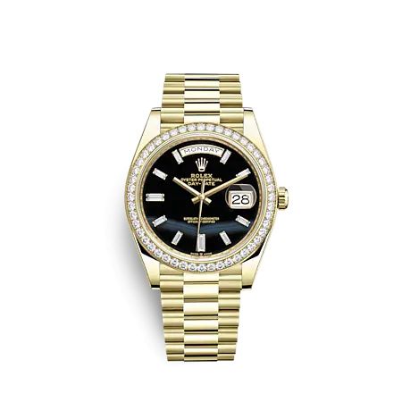 Rolex Day-Date 40 Yellow Gold - Diamond Onyx