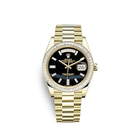 Rolex Day-Date 40 Yellow Gold - Diamond Onyx