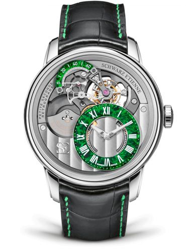 Schwarz Etienne La Chaux-de-Fonds Petite Seconde Rétrograde Tourbillon Stainless Steel Green Aventurine
