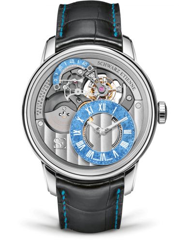 Schwarz Etienne La Chaux-de-Fonds Petite Seconde Rétrograde Tourbillon White Gold Turquoise Lapis Lazuli