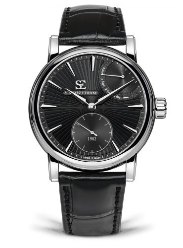 Schwarz Etienne Roma Power Reserve Stainless Steel Black