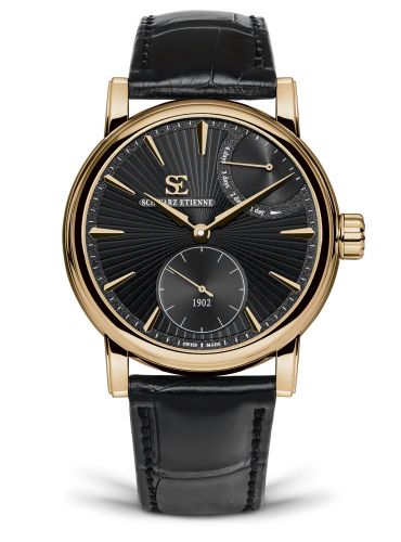 Schwarz Etienne Roma Power Reserve Rose Gold Black
