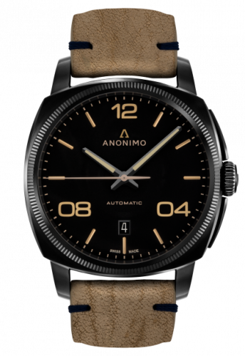 Anonimo Epurato Automatic Stainless Steel DLC Black Leather