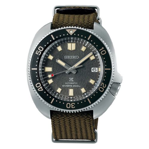 Seiko Prospex Diver 1970 Stainless Steel Grey - Brown NATO
