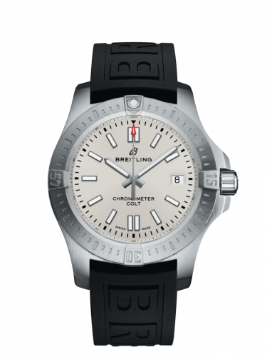 Breitling Chronomat Colt 41 Automatic Silver Rubber Folding