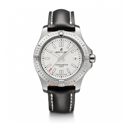 Breitling Chronomat Colt 41 Automatic Silver Calf Folding