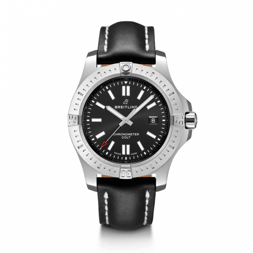 Breitling Chronomat Colt 44 Automatic Black Calf Folding