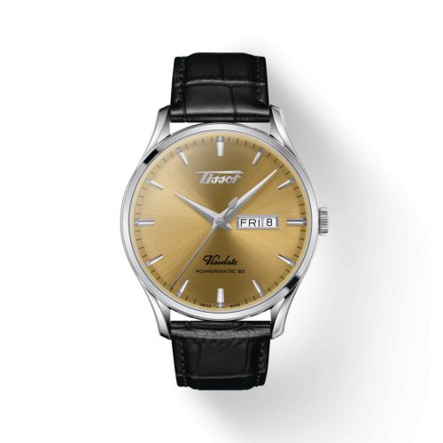 Tissot Visodate Powermatic 80 Stainless Steel Champagne Strap