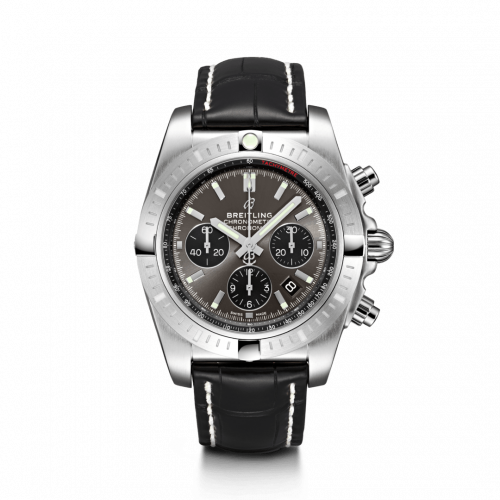 Breitling Chronomat B01 Chronograph 44 Stainless Steel Blackeye Grey Croco Folding