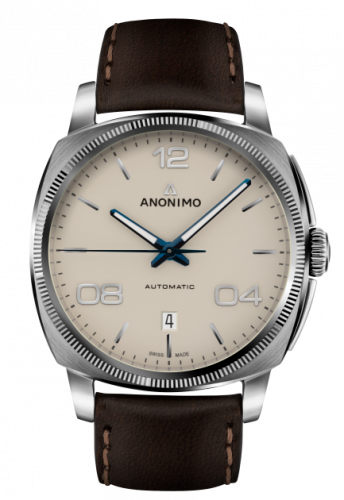 Anonimo Epurato Automatic Stainless Steel Cream Leather