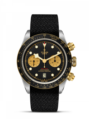Tudor Heritage Black Bay Chronograph S&G Black Textile