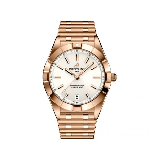Breitling Chronomat 32 Red Gold White Rouleaux