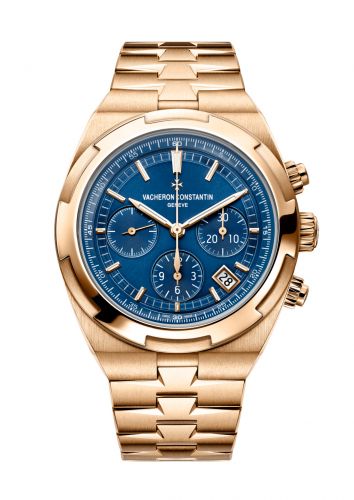 Vacheron Constantin Overseas Chronograph Pink Gold Blue Bracelet