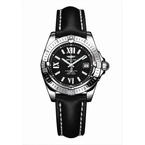 Breitling Cockpit Lady Black Calf