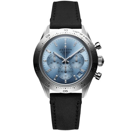 Zenith Chronomaster Sport Yoshida White Gold Aqua Blue