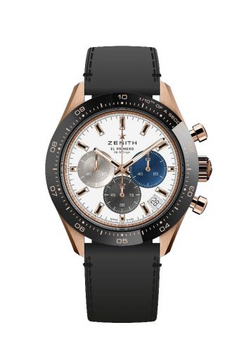 Zenith Chronomaster Sport Rose Gold Silver Calf
