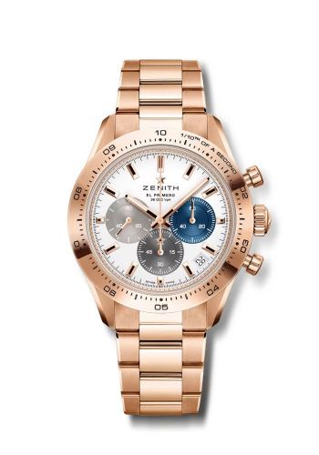 Zenith Chronomaster Sport Rose Gold Silver Bracelet