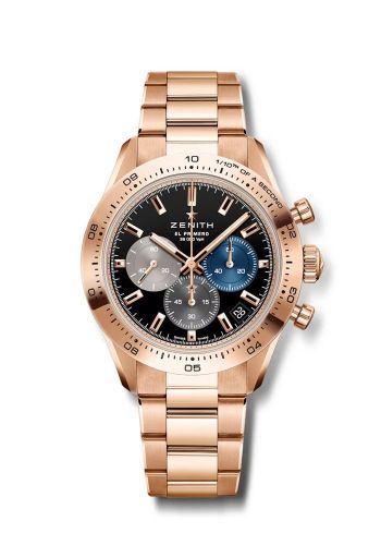 Zenith Chronomaster Sport Rose Gold Black Bracelet