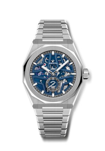 Zenith Defy Skyline Skeleton Stainless Steel Blue