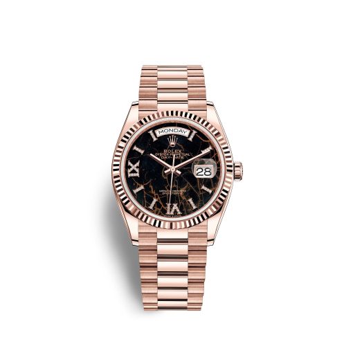 Rolex Day-Date 36 Everose Gold Fluted Eisenkiesel President