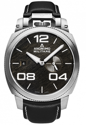 Anonimo Militare Automatic Stainless Steel Black Leather