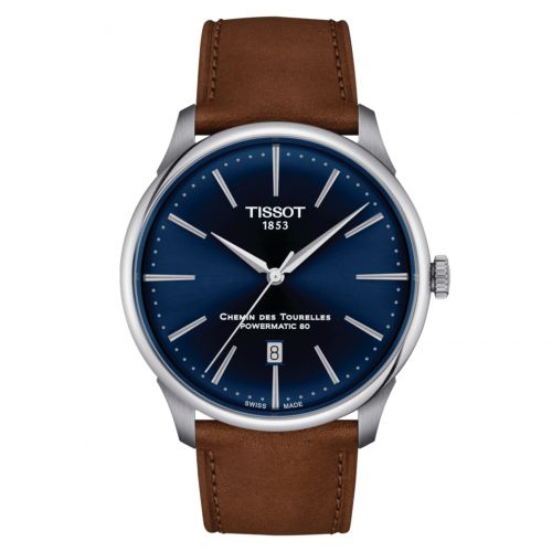 Tissot Chemin Des Tourelles Powermatic 80 42 Stainless Steel Blue