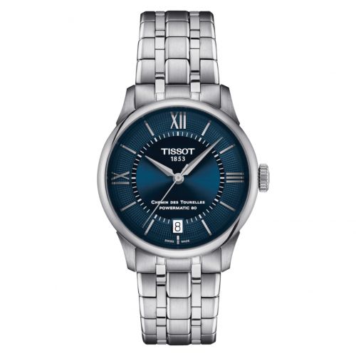 Tissot Chemin Des Tourelles Powermatic 80 34 Stainless Steel Blue Bracelet