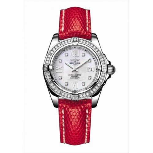 Breitling Cockpit Lady Diamond MOP Red Teju