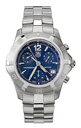 TAG Heuer 2000 Exclusive Chronograph Quartz Stainless Steel Blue