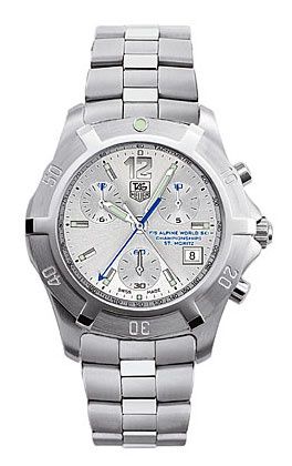 TAG Heuer 2000 Exclusive Chronograph Quartz Stainless Steel Alpine Ski World Championship St. Moritz