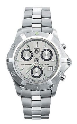 TAG Heuer 2000 Exclusive Chronograph Quartz Stainless Steel Silver