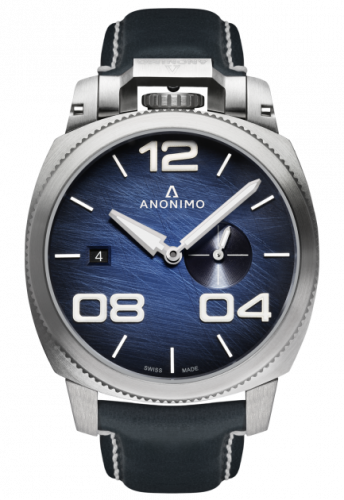 Anonimo Militare Automatic Stainless Steel Blue Leather
