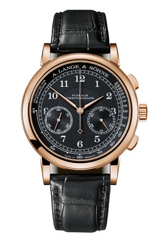 A. Lange & Söhne 1815 Chronograph Pink Gold Black Pulsometer