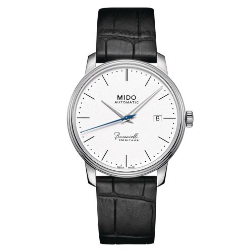 Mido Baroncelli Heritage Stainless Steel White