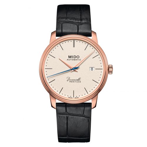 Mido Baroncelli Heritage Rose Gold Beige