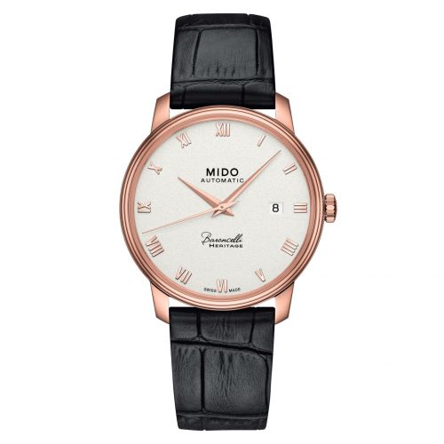 Mido Baroncelli Heritage Rose Gold Beige - Roman