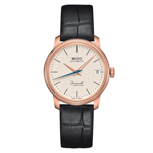 Mido Baroncelli Heritage Lady Rose Gold Beige