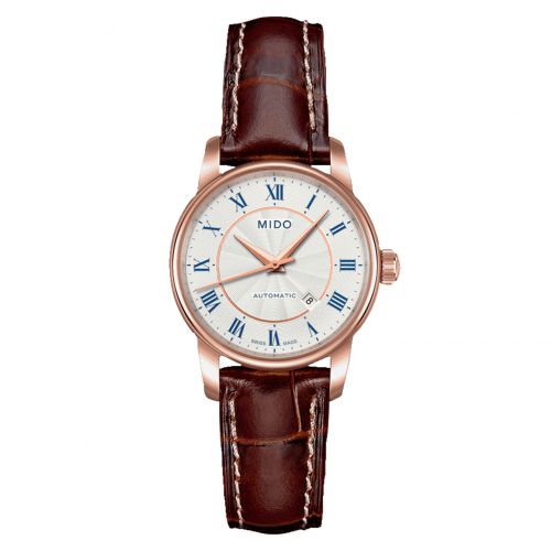 Mido Baroncelli Tradition Lady Rose Gold Silver