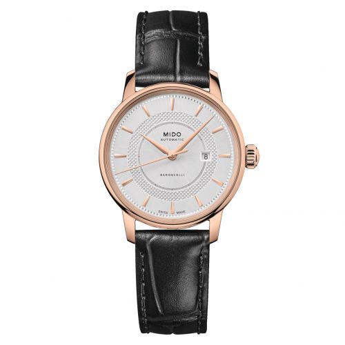 Mido Baroncelli Signature 30 Rose Gold Silver