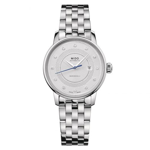 Mido Baroncelli Signature 30 Stainless Steel Silver - Diamond Bracelet