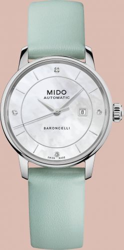 Mido Baroncelli Signature 30 Stainless Steel MOP Colors