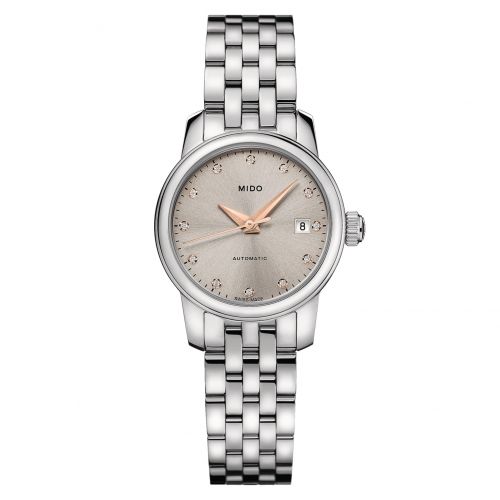 Mido Baroncelli Lady Twenty Five Stainless Steel Grey Bracelet