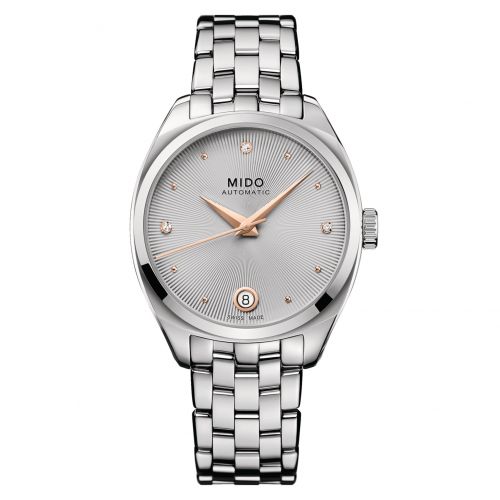 Mido Belluna Royal Lady Stainless Steel Grey Bracelet
