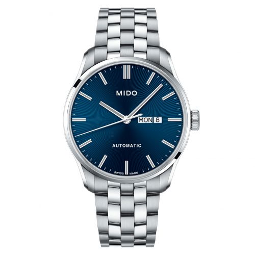 Mido Belluna Sunray Stainless Steel Blue Bracelet