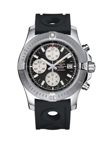 Breitling Colt Chronograph Automatic Stainless Steel Volcano Black Rubber Pin