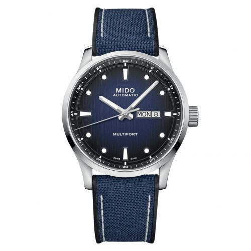 Mido Multifort M Stainless Steel Blue